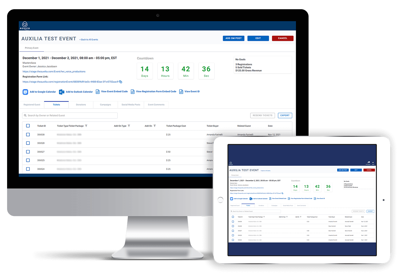 Event and Ticket Management